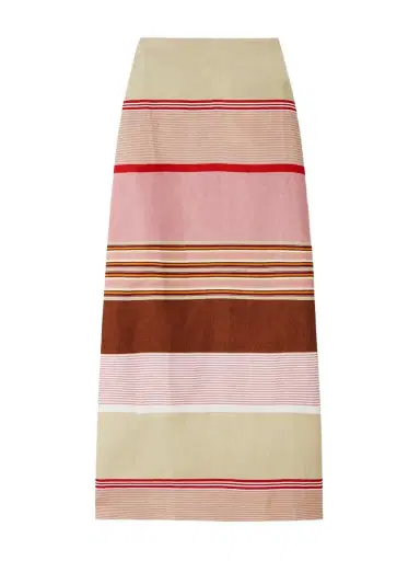 Faithfull Martina Striped Linen Maxi Skirt | Thumbnail 1 Faithfull Martina Striped Linen Maxi Skirt | Thumbnail 1