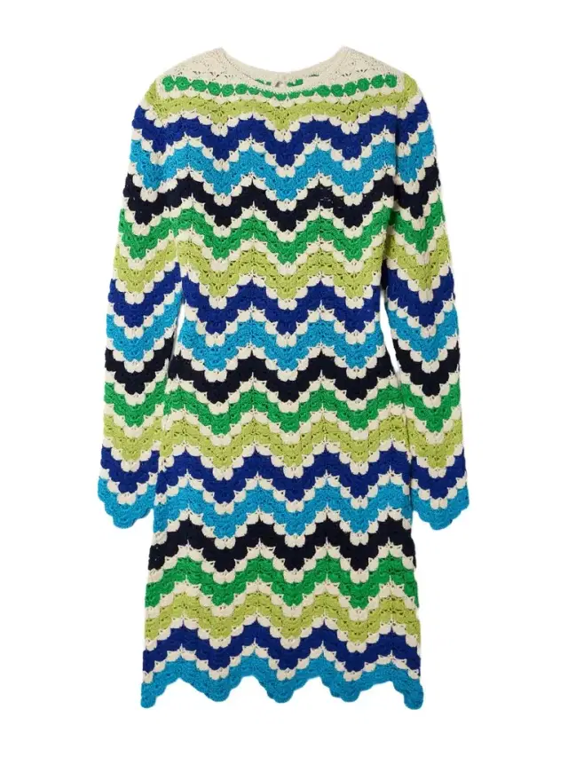 Victoria Scalloped Crocheted Cotton Mini Dress Victoria Scalloped Crocheted Cotton Mini Dress
