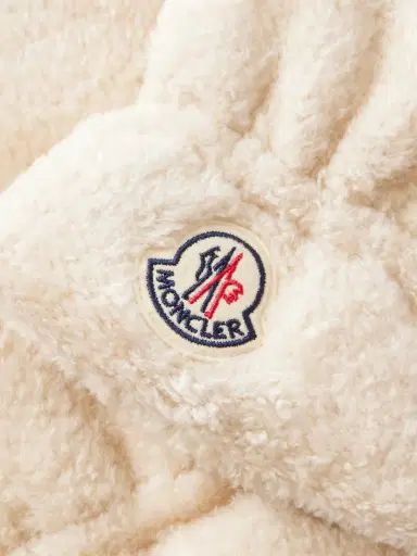 Moncler Embroidered Fleece Gloves | Thumbnail 2 Moncler Embroidered Fleece Gloves | Thumbnail 2