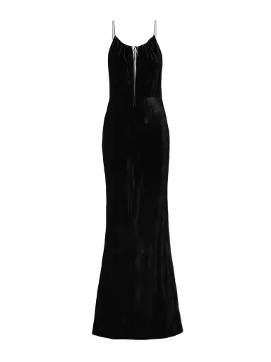 Nili Lotan Maxime Cutout Velvet Maxi Dress | Thumbnail 1 Nili Lotan Maxime Cutout Velvet Maxi Dress | Thumbnail 1