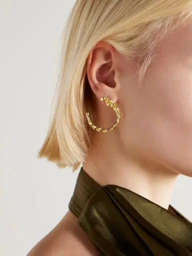 YSSO Snake Gold-plated Hoop Earrings | Thumbnail 2 YSSO Snake Gold-plated Hoop Earrings | Thumbnail 2