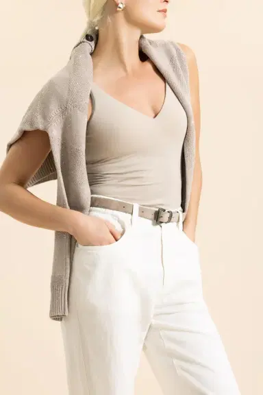 Brunello Cucinelli Monili Strap Tank Top | Thumbnail 2 Brunello Cucinelli Monili Strap Tank Top | Thumbnail 2