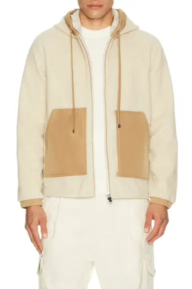 Moncler Zip Up Teddy Fleece Cardigan | Thumbnail 1 Moncler Zip Up Teddy Fleece Cardigan | Thumbnail 1