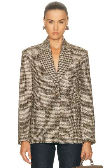 House of Dagmar Houndstooth Blazer | Thumbnail 1 House of Dagmar Houndstooth Blazer | Thumbnail 1