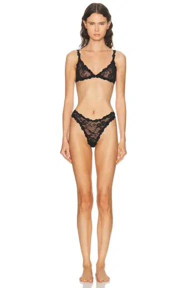 Skims Stretch Lace Dipped Thong | Thumbnail 4 Skims Stretch Lace Dipped Thong | Thumbnail 4
