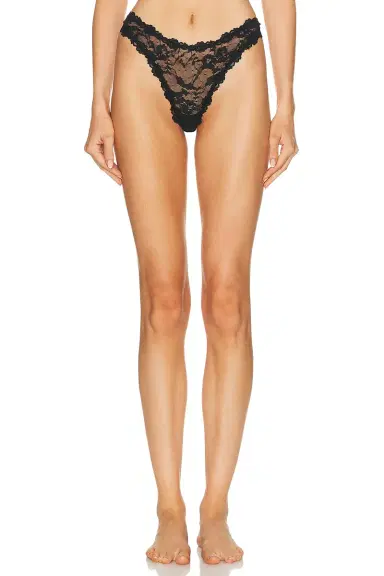 Skims Stretch Lace Dipped Thong | Thumbnail 1 Skims Stretch Lace Dipped Thong | Thumbnail 1