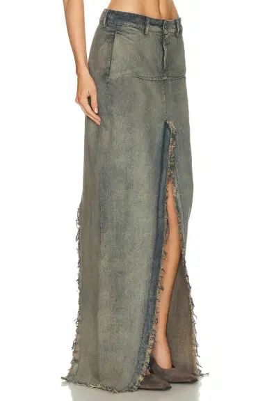 Rick Owens Denim Sliced Skirt | Thumbnail 2 Rick Owens Denim Sliced Skirt | Thumbnail 2
