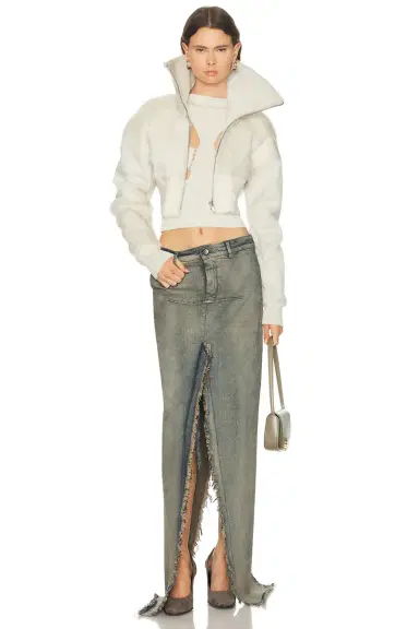 Rick Owens Denim Sliced Skirt | Thumbnail 5 Rick Owens Denim Sliced Skirt | Thumbnail 5