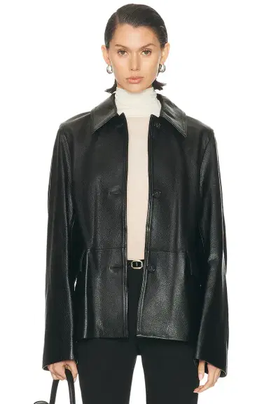 TOTEME Leather Jacket | Thumbnail 1 TOTEME Leather Jacket | Thumbnail 1
