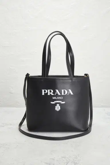 FWRD Renew Prada Vitello Logo Tote Bag | Thumbnail 2 FWRD Renew Prada Vitello Logo Tote Bag | Thumbnail 2