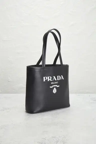 FWRD Renew Prada Vitello Logo Tote Bag | Thumbnail 4 FWRD Renew Prada Vitello Logo Tote Bag | Thumbnail 4