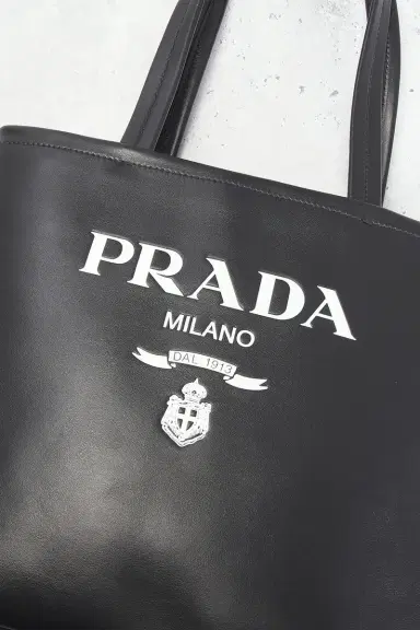 FWRD Renew Prada Vitello Logo Tote Bag | Thumbnail 5 FWRD Renew Prada Vitello Logo Tote Bag | Thumbnail 5