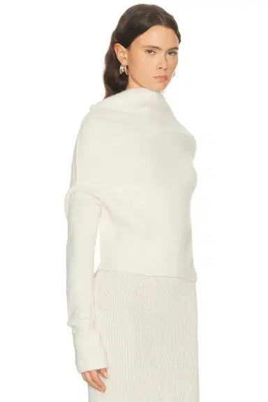 Rick Owens Long Sleeve Cowl Sweater | Thumbnail 2 Rick Owens Long Sleeve Cowl Sweater | Thumbnail 2