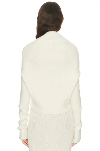 Rick Owens Long Sleeve Cowl Sweater | Thumbnail 3 Rick Owens Long Sleeve Cowl Sweater | Thumbnail 3