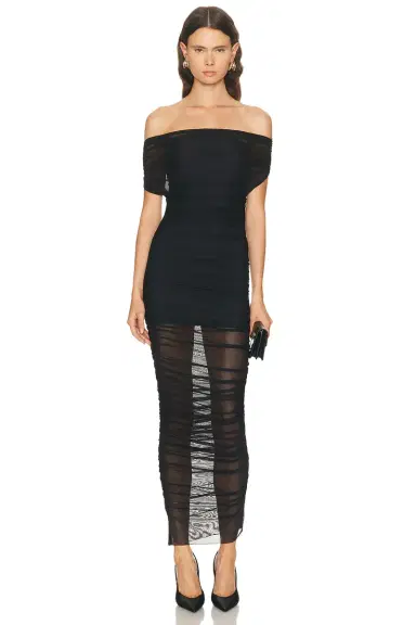 SEROYA Noel Mesh Midi Dress | Thumbnail 1 SEROYA Noel Mesh Midi Dress | Thumbnail 1