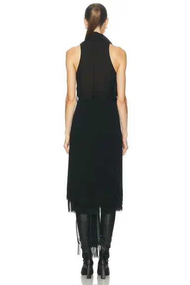 Toteme Fringed Scarf Dress | Thumbnail 3 Toteme Fringed Scarf Dress | Thumbnail 3