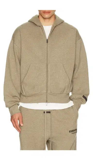 Fear of God ESSENTIALS Classic Full Zip Up Hoodie | Thumbnail 2 Fear of God ESSENTIALS Classic Full Zip Up Hoodie | Thumbnail 2