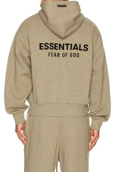Fear of God ESSENTIALS Classic Full Zip Up Hoodie | Thumbnail 3 Fear of God ESSENTIALS Classic Full Zip Up Hoodie | Thumbnail 3
