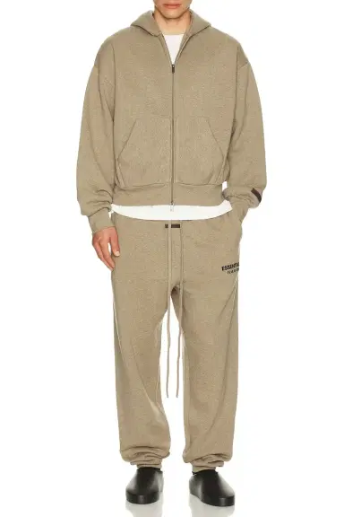 Fear of God ESSENTIALS Classic Full Zip Up Hoodie | Thumbnail 5 Fear of God ESSENTIALS Classic Full Zip Up Hoodie | Thumbnail 5
