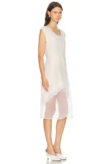Jil Sander V Neck Dress | Thumbnail 2 Jil Sander V Neck Dress | Thumbnail 2