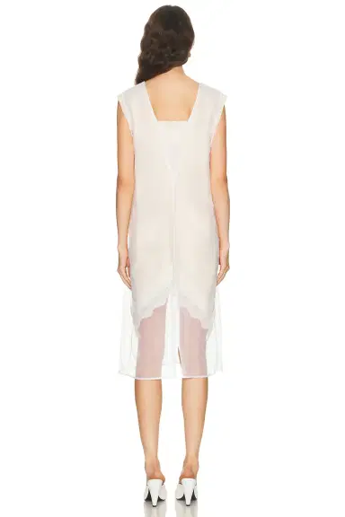Jil Sander V Neck Dress | Thumbnail 3 Jil Sander V Neck Dress | Thumbnail 3