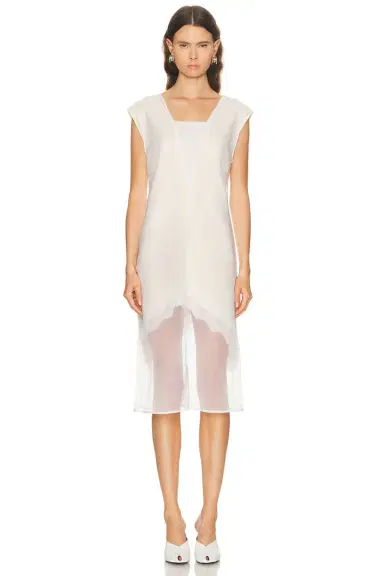 Jil Sander V Neck Dress | Thumbnail 1 Jil Sander V Neck Dress | Thumbnail 1