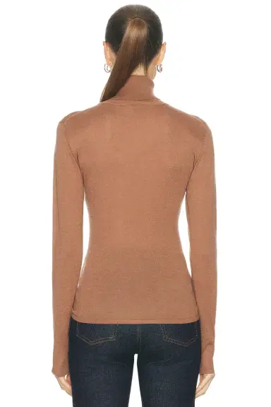 RENGGLI Cashmere Silk Fitted Turtleneck Sweater | Thumbnail 3 RENGGLI Cashmere Silk Fitted Turtleneck Sweater | Thumbnail 3