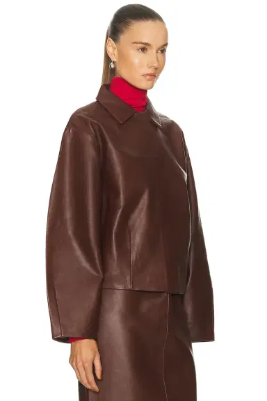 St. Agni Leather Cocoon Jacket | Thumbnail 3 St. Agni Leather Cocoon Jacket | Thumbnail 3