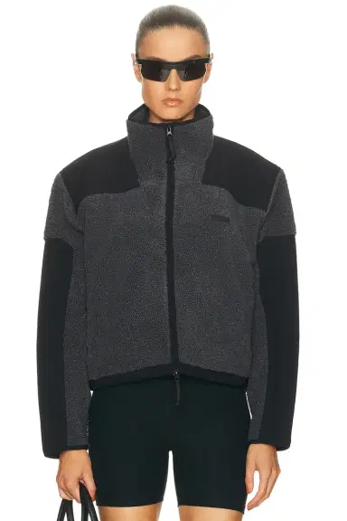 Skims Teddy Boxy Zip Up Jacket | Thumbnail 1 Skims Teddy Boxy Zip Up Jacket | Thumbnail 1