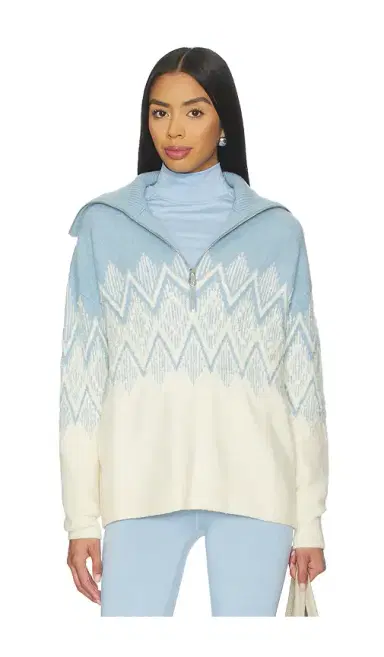Varley Hedda Fairisle Half Zip Sweater | Thumbnail 1 Varley Hedda Fairisle Half Zip Sweater | Thumbnail 1