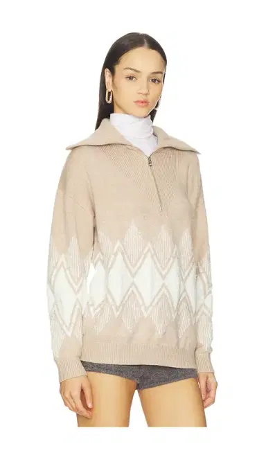 Varley Betty Jacquard Half Zip Sweater | Thumbnail 2 Varley Betty Jacquard Half Zip Sweater | Thumbnail 2