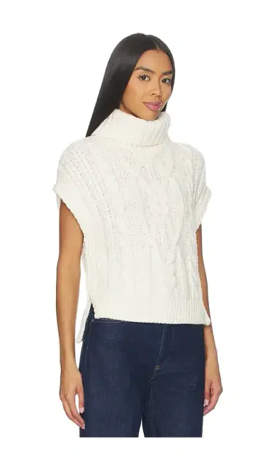 525 America Angelica Cable Trim High-Low Vest | Thumbnail 2 525 America Angelica Cable Trim High-Low Vest | Thumbnail 2