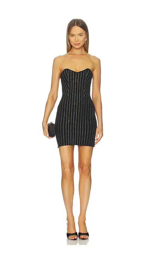 Skyla Pinstripe Tube Dress Skyla Pinstripe Tube Dress