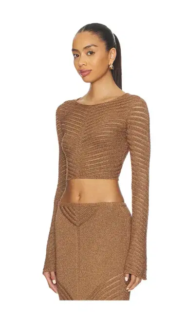 DEVON WINDSOR Raya Metallic Top | Thumbnail 2 DEVON WINDSOR Raya Metallic Top | Thumbnail 2