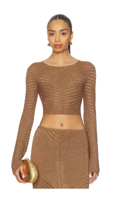 DEVON WINDSOR Raya Metallic Top | Thumbnail 1 DEVON WINDSOR Raya Metallic Top | Thumbnail 1