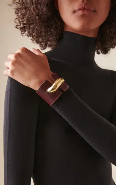 Alaïa Torison Leather Cuff | Thumbnail 2 Alaïa Torison Leather Cuff | Thumbnail 2