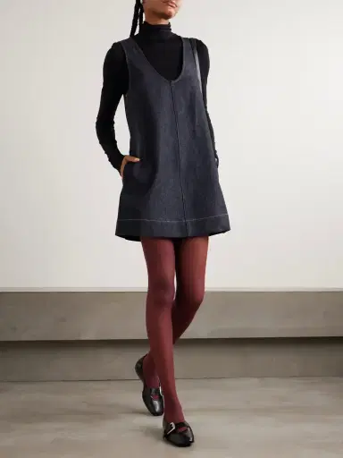 Frame The Form Denim Mini Dress | Thumbnail 2 Frame The Form Denim Mini Dress | Thumbnail 2