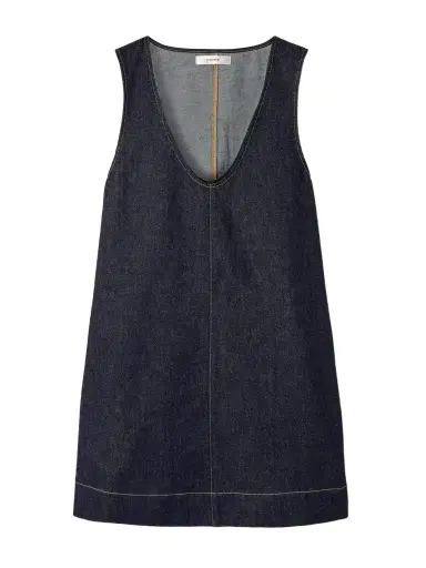 Frame The Form Denim Mini Dress | Thumbnail 1 Frame The Form Denim Mini Dress | Thumbnail 1
