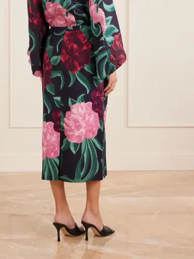 La DoubleJ Printed Satin Maxi Skirt | Thumbnail 4 La DoubleJ Printed Satin Maxi Skirt | Thumbnail 4