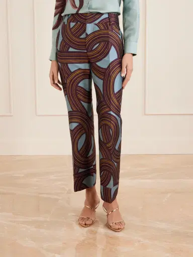 La DoubleJ Hendrix Cropped Jacquard Straight-leg Pants | Thumbnail 3 La DoubleJ Hendrix Cropped Jacquard Straight-leg Pants | Thumbnail 3
