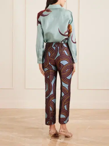 La DoubleJ Hendrix Cropped Jacquard Straight-leg Pants | Thumbnail 4 La DoubleJ Hendrix Cropped Jacquard Straight-leg Pants | Thumbnail 4