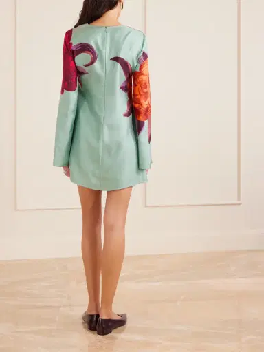 La DoubleJ Supremes Printed Silk-twill Mini Dress | Thumbnail 4 La DoubleJ Supremes Printed Silk-twill Mini Dress | Thumbnail 4