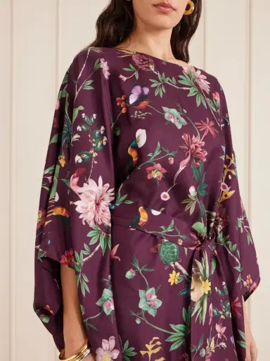 La DoubleJ Belted Floral-print Silk-twill Kaftan | Thumbnail 5 La DoubleJ Belted Floral-print Silk-twill Kaftan | Thumbnail 5