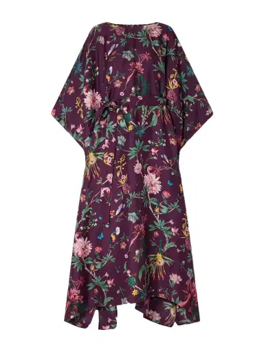 La DoubleJ Belted Floral-print Silk-twill Kaftan | Thumbnail 1 La DoubleJ Belted Floral-print Silk-twill Kaftan | Thumbnail 1
