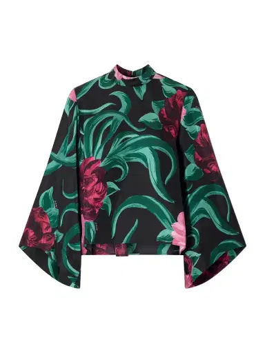 La DoubleJ Make An Exit Floral-print Silk-twill Blouse | Thumbnail 1 La DoubleJ Make An Exit Floral-print Silk-twill Blouse | Thumbnail 1