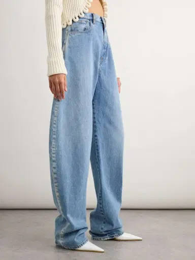 Alaïa Round High-rise Barrel-leg Jeans | Thumbnail 3 Alaïa Round High-rise Barrel-leg Jeans | Thumbnail 3