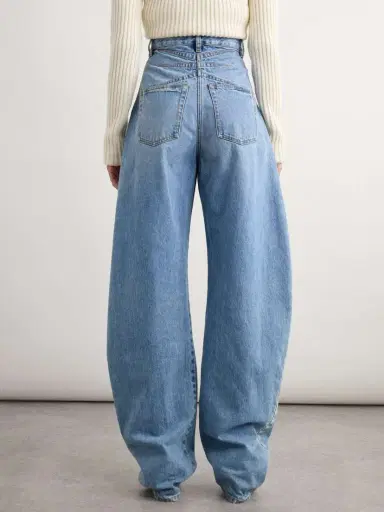 Alaïa Round High-rise Barrel-leg Jeans | Thumbnail 4 Alaïa Round High-rise Barrel-leg Jeans | Thumbnail 4