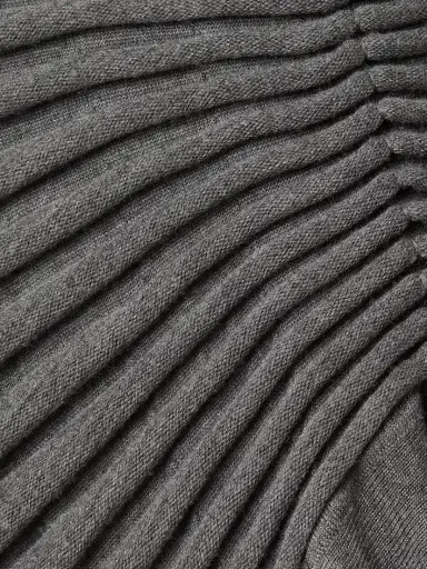 Alaïa Pleated Wool Maxi Dress | Thumbnail 4 Alaïa Pleated Wool Maxi Dress | Thumbnail 4