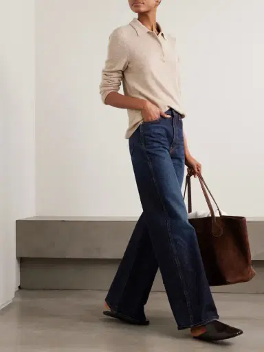 The Elder Statesman Laurel Cashmere Polo Sweater | Thumbnail 2 The Elder Statesman Laurel Cashmere Polo Sweater | Thumbnail 2