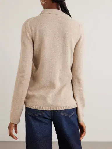The Elder Statesman Laurel Cashmere Polo Sweater | Thumbnail 3 The Elder Statesman Laurel Cashmere Polo Sweater | Thumbnail 3